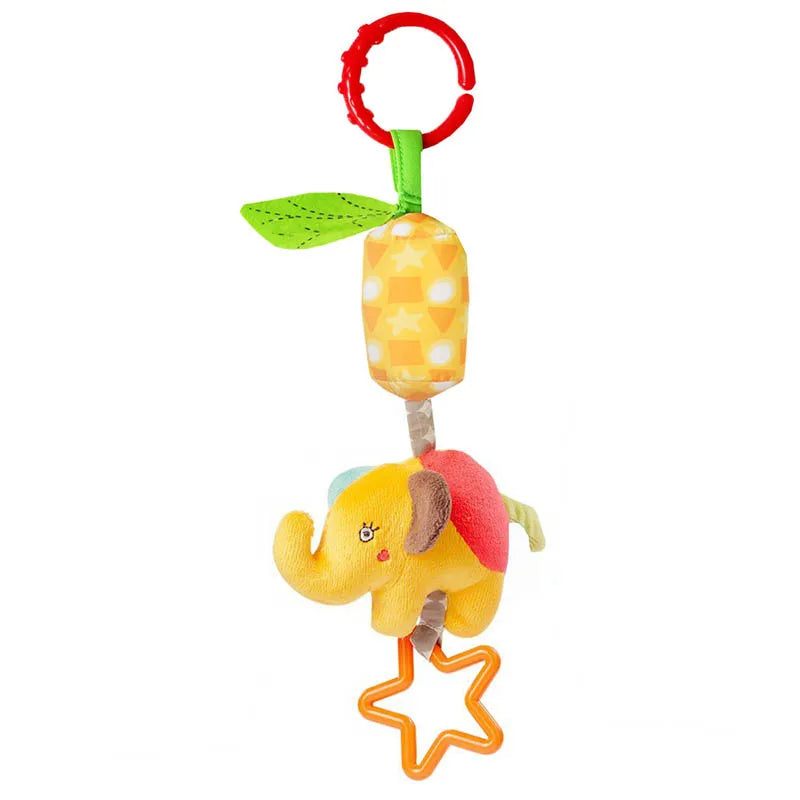 Enchanting Plush Animal Crib Mobile Toy - Perfect for Stroller, Car Seat & Nursery Fun!
