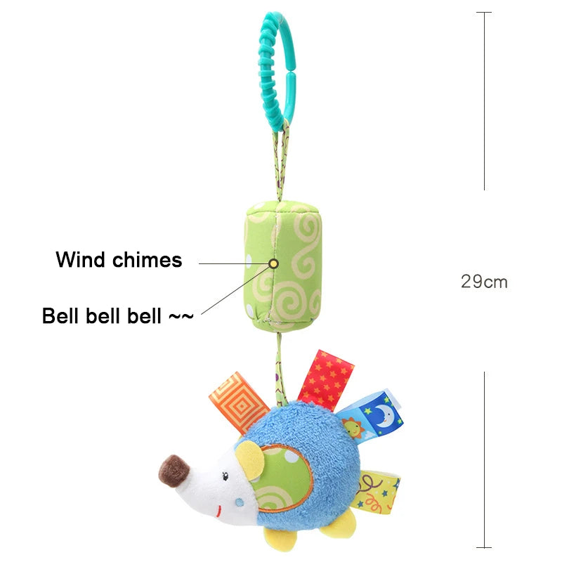 Enchanting Plush Animal Crib Mobile Toy - Perfect for Stroller, Car Seat & Nursery Fun!
