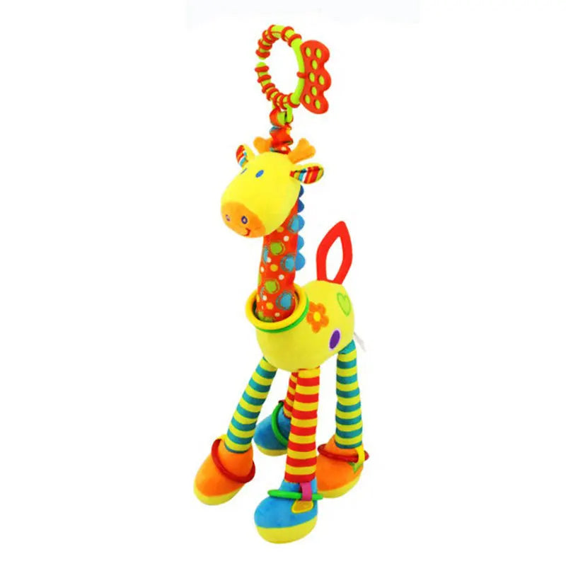 Enchanting Plush Animal Crib Mobile Toy - Perfect for Stroller, Car Seat & Nursery Fun!